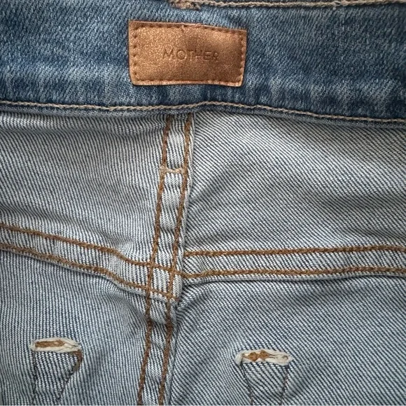 MOTHER The Hustler Ankle Fray Jeans In Thrilling Shots Size 24